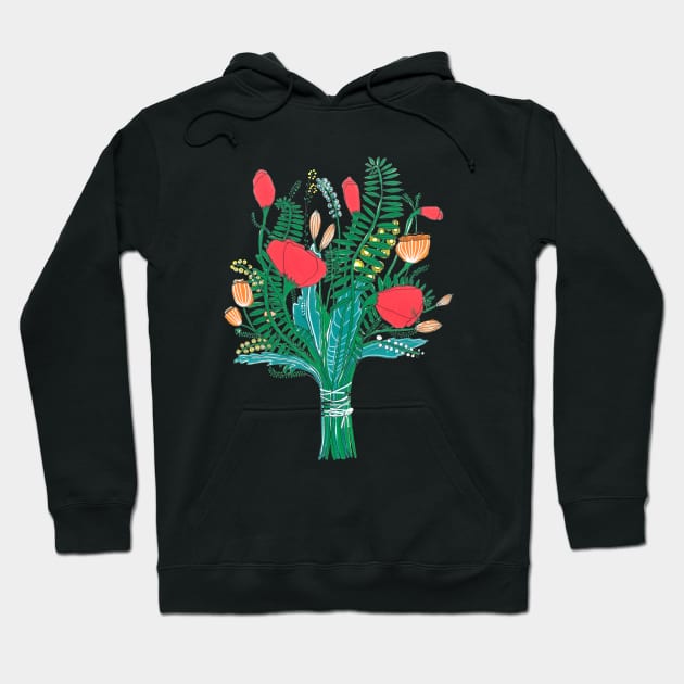 Flowers Hoodie by DoodlesAndStuff